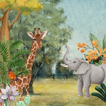 Aesthetic wildlife  background, drawing | Free Photo Illustration - rawpixel