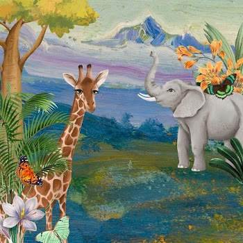 Aesthetic wildlife  background, drawing | Free Photo Illustration - rawpixel