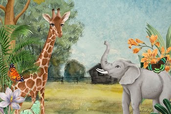Aesthetic wildlife  background, drawing | Free Photo Illustration - rawpixel