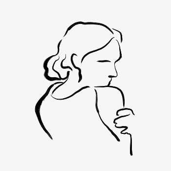 Aesthetic woman collage element, drawing | Free Photo - rawpixel