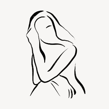 Aesthetic woman collage element, drawing | Free Photo - rawpixel