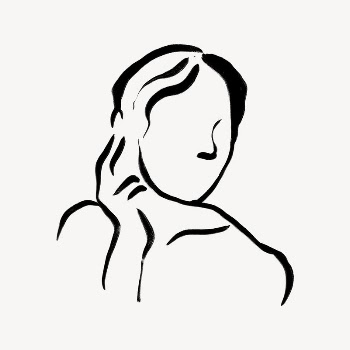 Aesthetic woman collage element, drawing | Free Photo - rawpixel