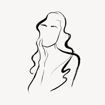 Aesthetic woman collage element, drawing | Free Photo - rawpixel