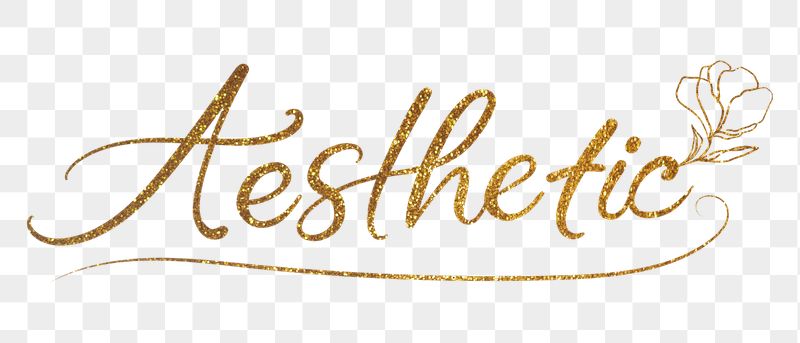 Aesthetic word png, gold glittery | Free PNG - rawpixel