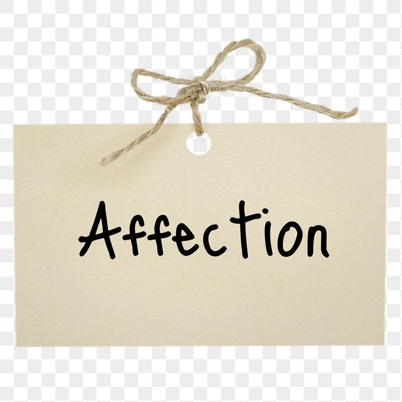 Affection word, brown paper with string | Free PNG - rawpixel