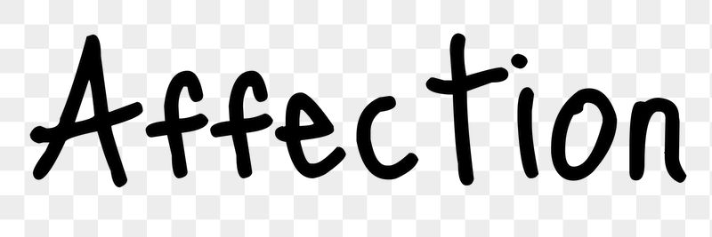 Affection word png, simple typography | Free PNG - rawpixel