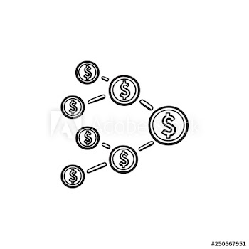 Affiliate marketing hand drawn outline doodle icon
