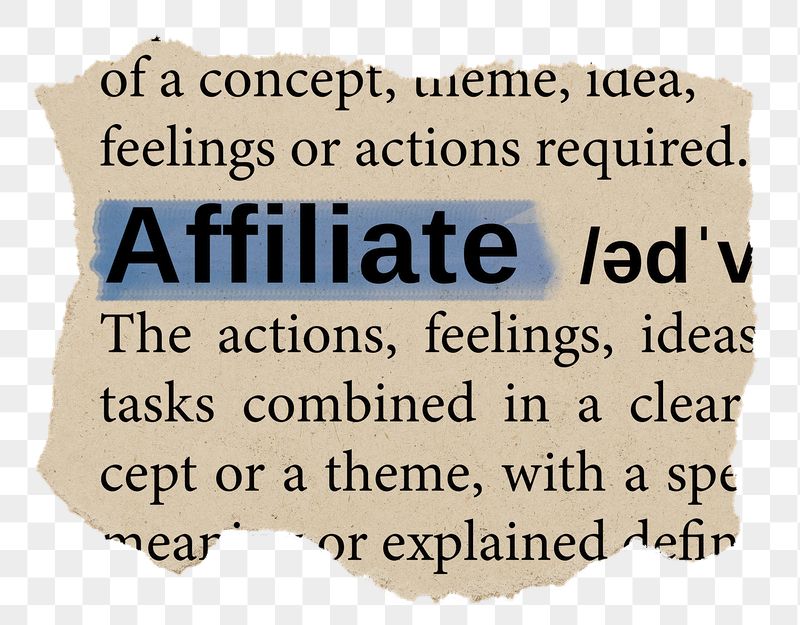 Affiliate png word sticker, torn | Free PNG - rawpixel