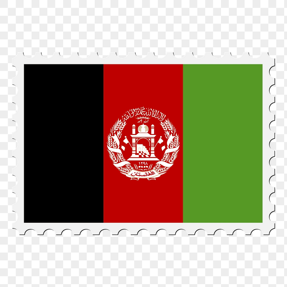 Afghanistan flag png sticker, postage | Free PNG - rawpixel