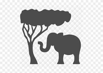 Africa, Animal, Elephant, Safari, Tourism, Tree, Vacation - Africa Tree Icon