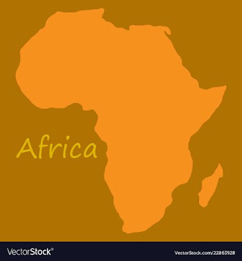 Africa map vector image