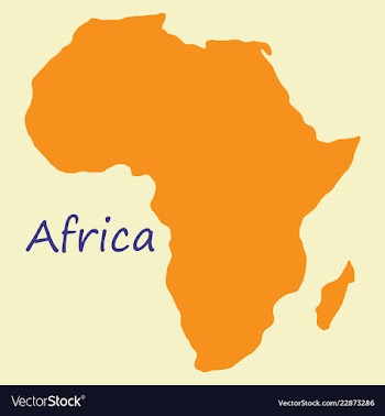 Africa map vector image
