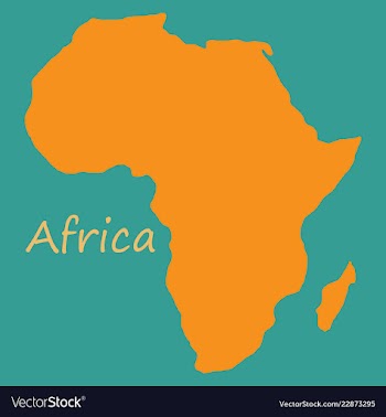 Africa map vector image