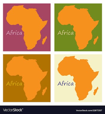 Africa map vector image