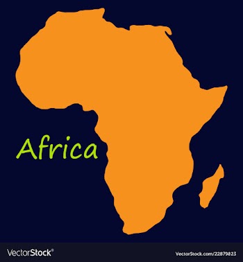 Africa map vector image