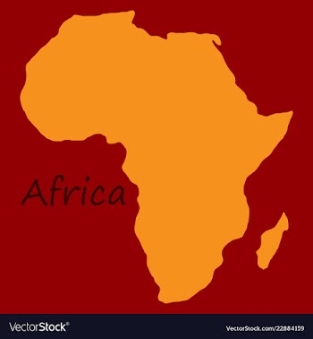 Africa map vector image