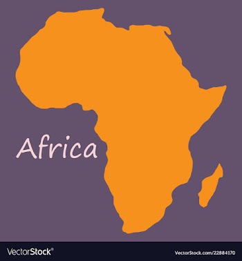 Africa map vector image