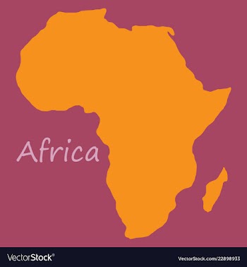 Africa map vector image