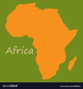 Africa map vector image