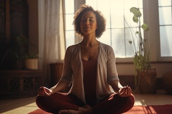 African American woman doing yoga. | Free Photo - rawpixel