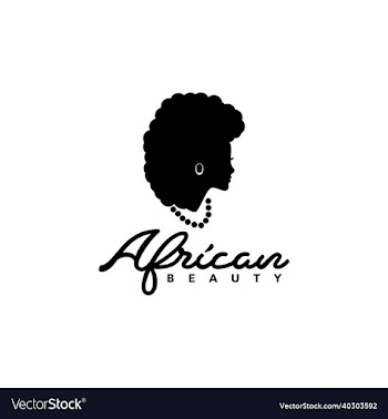 african beauty women logo design