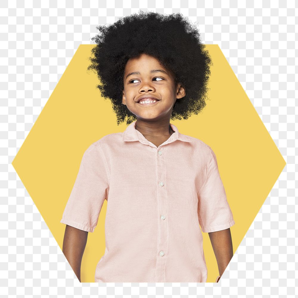 African boy png badge sticker, | Free PNG - rawpixel