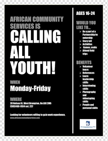 African Community Services of Peel Poster Computer Icons, callingallyouth transparent background PNG clipart