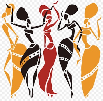 African dance Illustration - African woman 