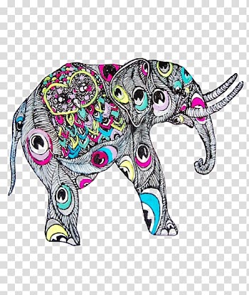 African elephant Big Elephants Color, Color elephant transparent background PNG clipart