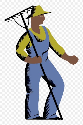 African farmer character png sticker | Free PNG - rawpixel
