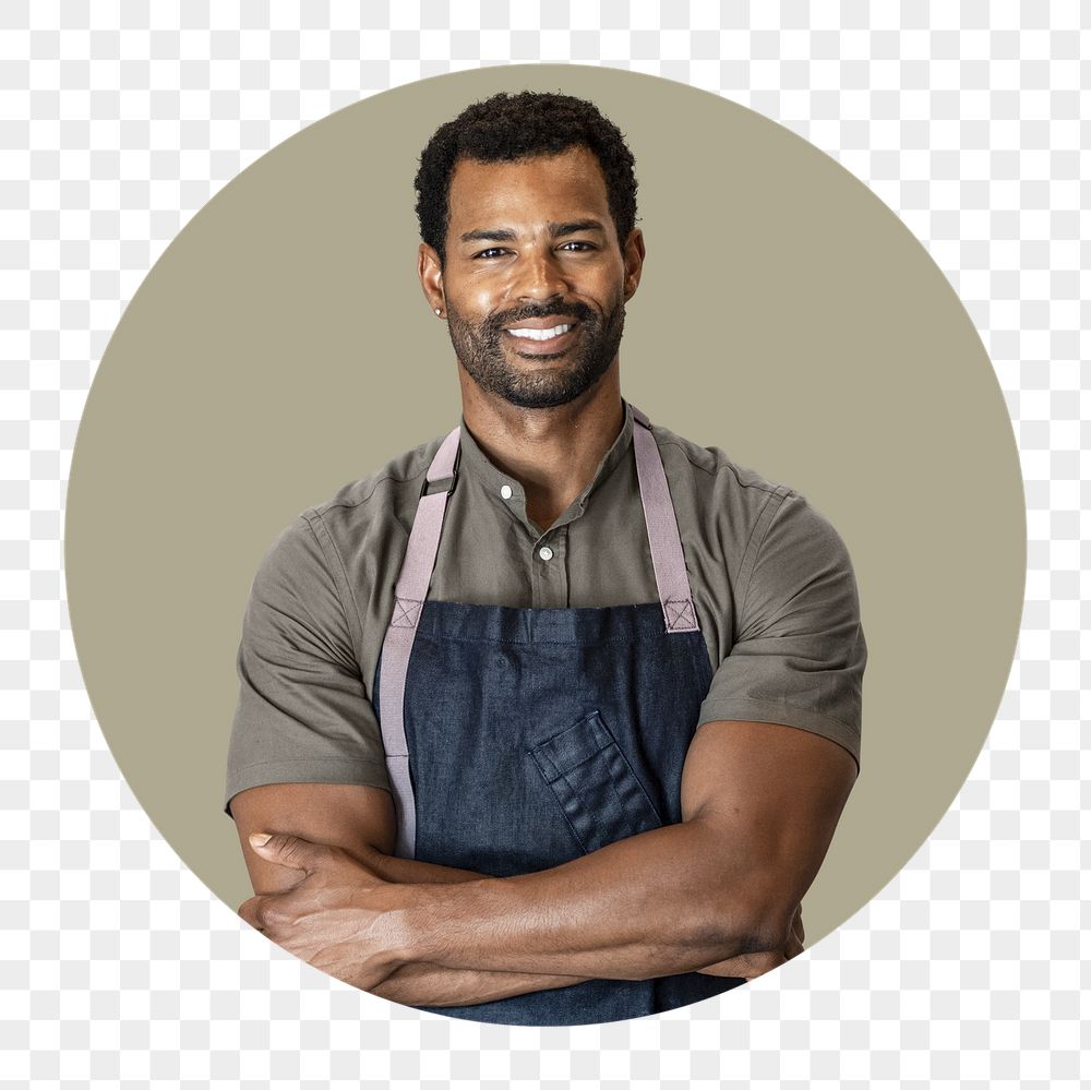 African hairdresser png badge sticker, | Free PNG - rawpixel