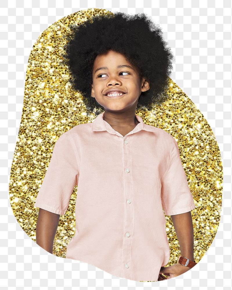 African kid png badge sticker, | Free PNG - rawpixel