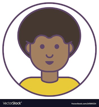 African man avatar man with stylish hairstyle vector image