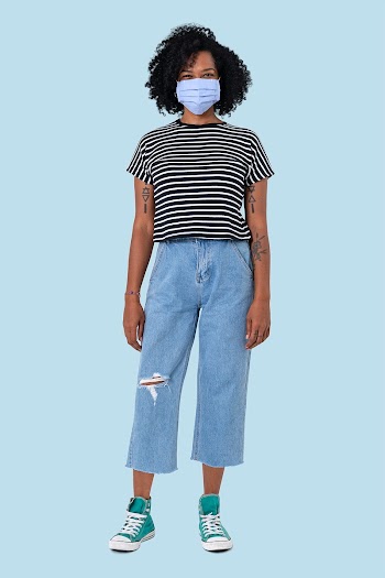 African woman wearing face mask in the new… | Free stock photo | High Resolution image