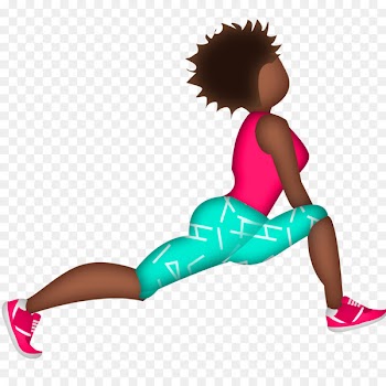 Afro Runner Running Emoji iPhone Physical exercise - afro 