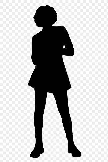 Afro woman png silhouette clipart, | Free PNG - rawpixel