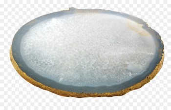 Agate Mineral Geode Design Glass - design 