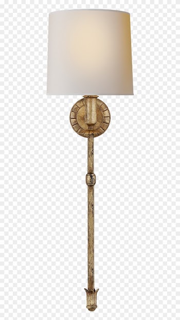 Aged Iron With Natural Paper Shade Lisa And Julio Wall - Visual Comfort Thomas O'brien Michel 5 Inch Wide Wall