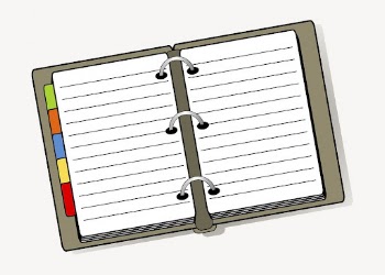 Agenda notebook illustration. Free public | Free Photo - rawpixel