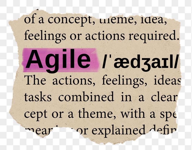 Agile png word sticker, torn | Free PNG - rawpixel