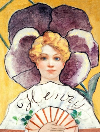 &Agrave; la Pens&eacute;e (ca. 1900) by Adolphe Willette. Original from The Public Institution Paris Mus&eacute;es. Digitally enhanced by rawpixel.