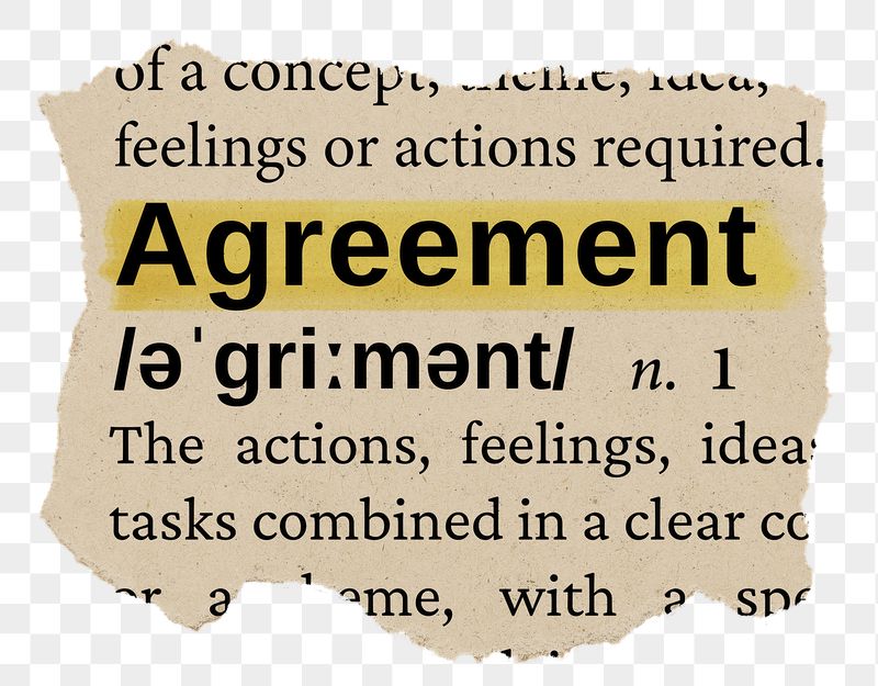 Agreement png word sticker, torn | Free PNG - rawpixel