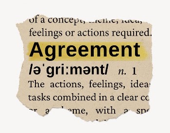 Agreement ripped dictionary, editable word | Free PSD - rawpixel
