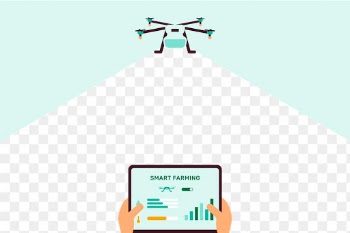 Agricultural drone png smart farming transparent background