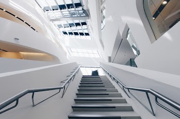 Agricultural Photography of Gray Metal Stairs