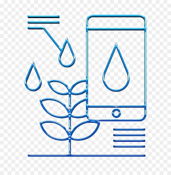 agriculture icon control icon iot icon