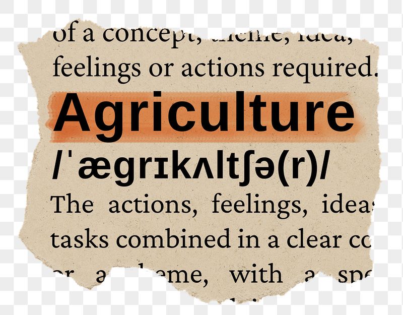 Agriculture png word sticker, torn | Free PNG - rawpixel