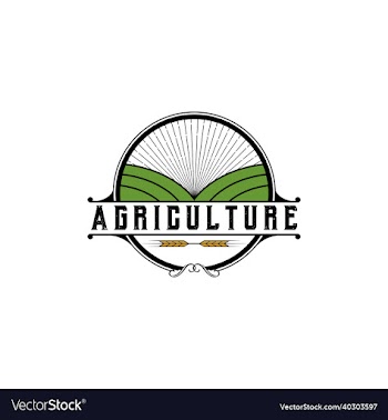 agriculture vintage badge logo design