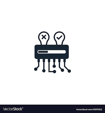 ai decision creative icon from artificial