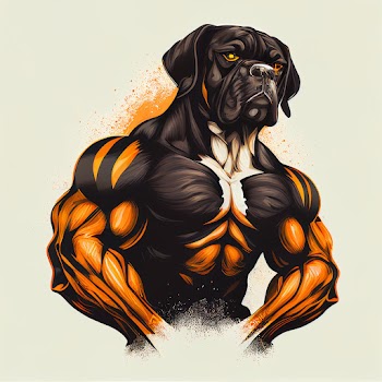AI generated - a strong dog